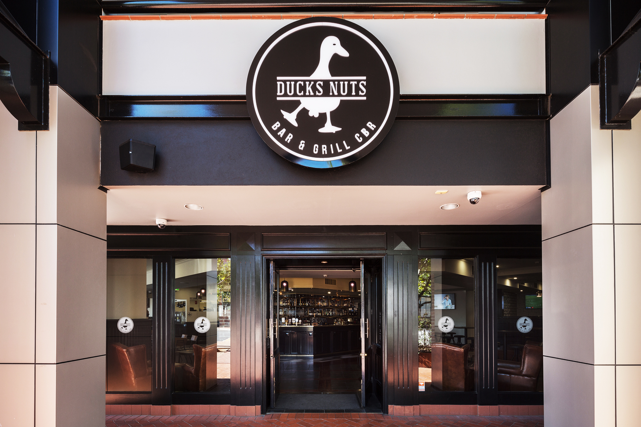 Ducks Nuts Bar and Grill entrance in Braddon